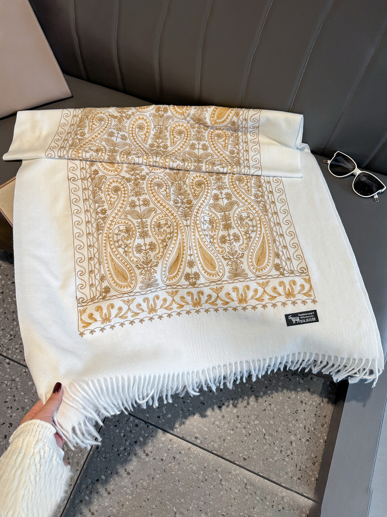 Luxury Thick Warm Paisley Pash - Woven Scarf Blanket review and price