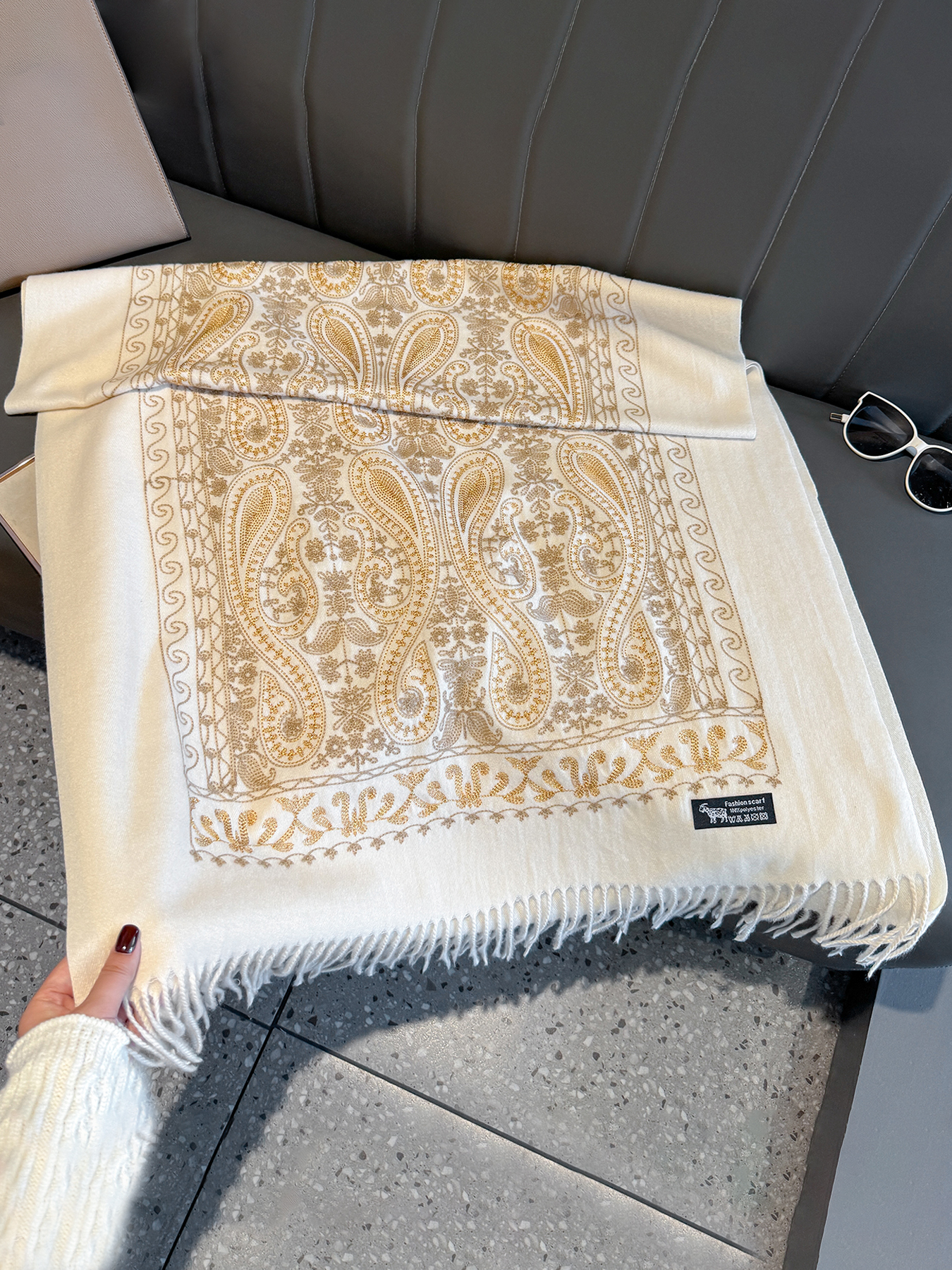 Luxury Thick Warm Paisley Pash - Woven Scarf Blanket review and price
