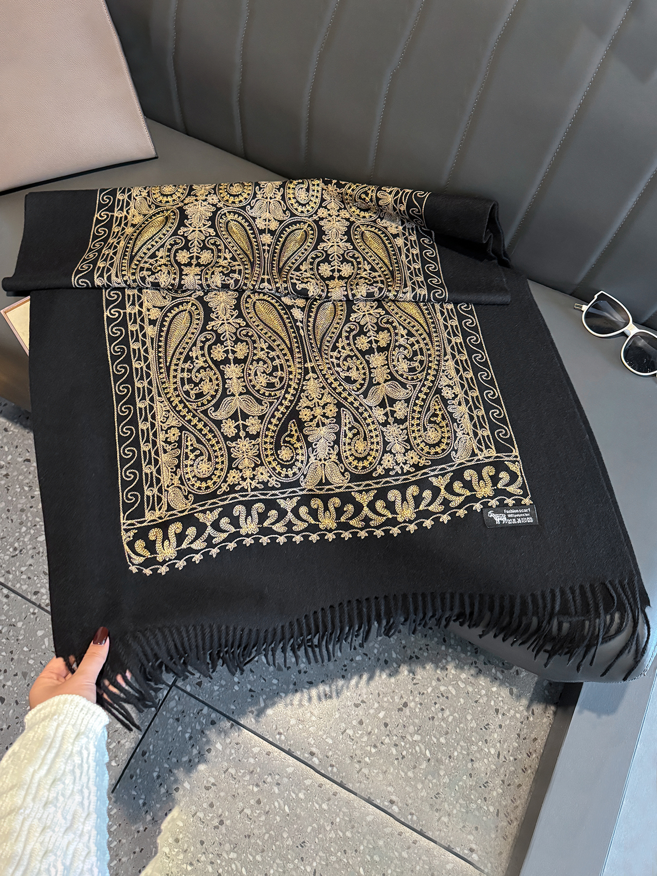 Luxury Thick Warm Paisley Pash - Woven Scarf Blanket review and price