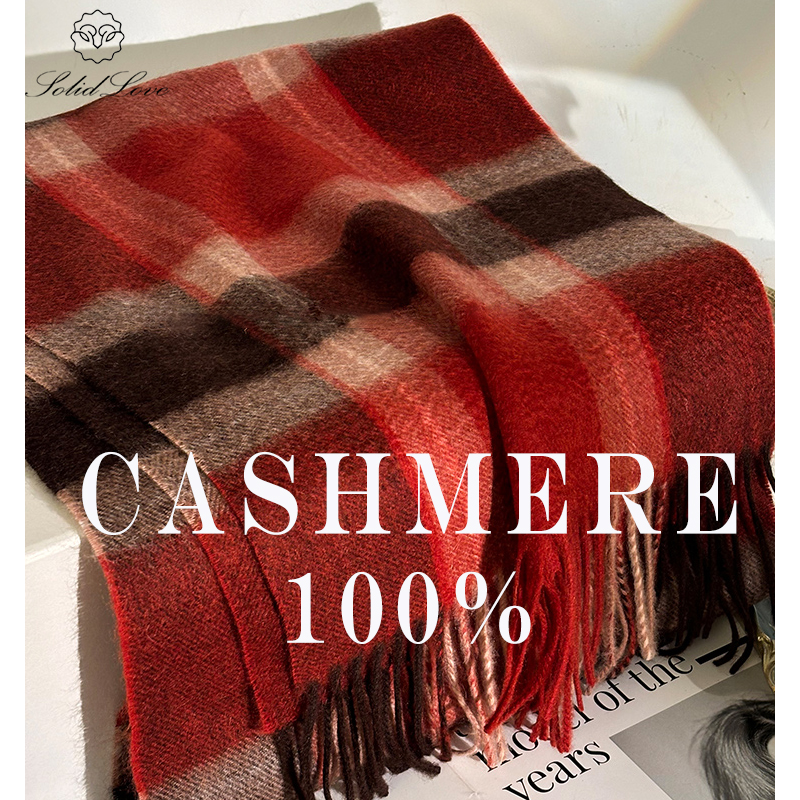 100% Cashmere Scarf   Plaid  W - Muffler Men Wool review and price