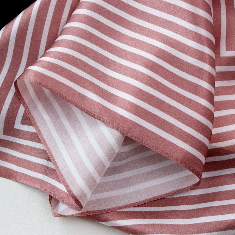 100% Pure Silk Scarf Women Hij - Silk Tie Striped review and price