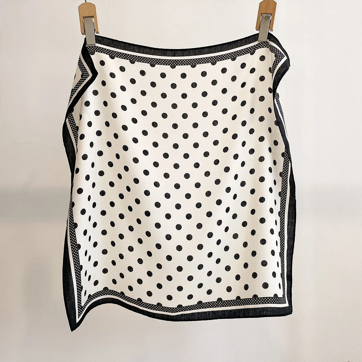 Luxury Polka Dot Printed Squar - Scarf Silk Square review and price