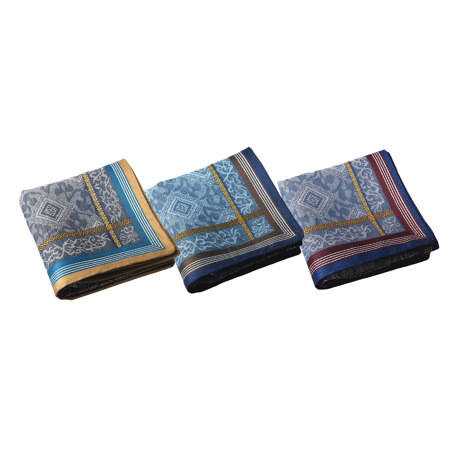 3Pcs Pocket Square Hankies Jac - Handkerchief Cotton Men review and price
