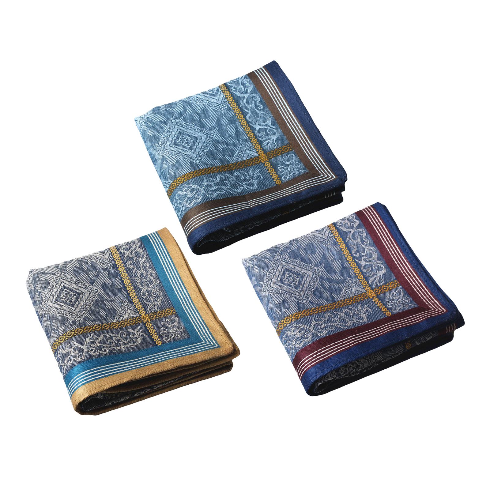 3Pcs Pocket Square Hankies Jac - Handkerchief Cotton Men review and price
