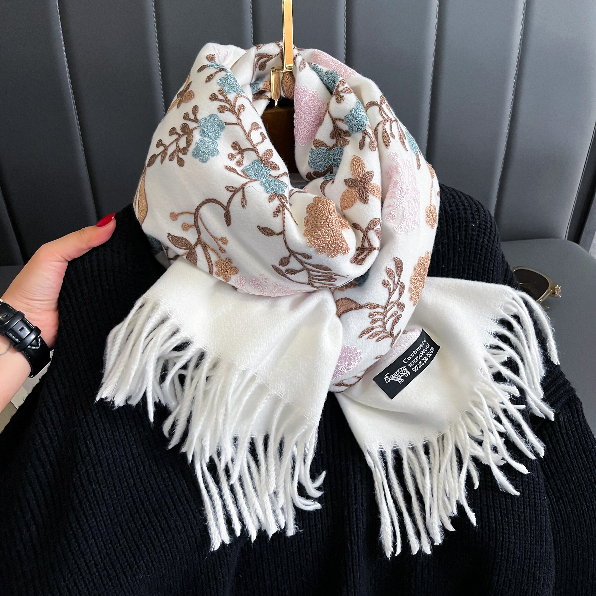 New Winter Warm Cashmere Scarf - Woven Scarf Blanket review and price