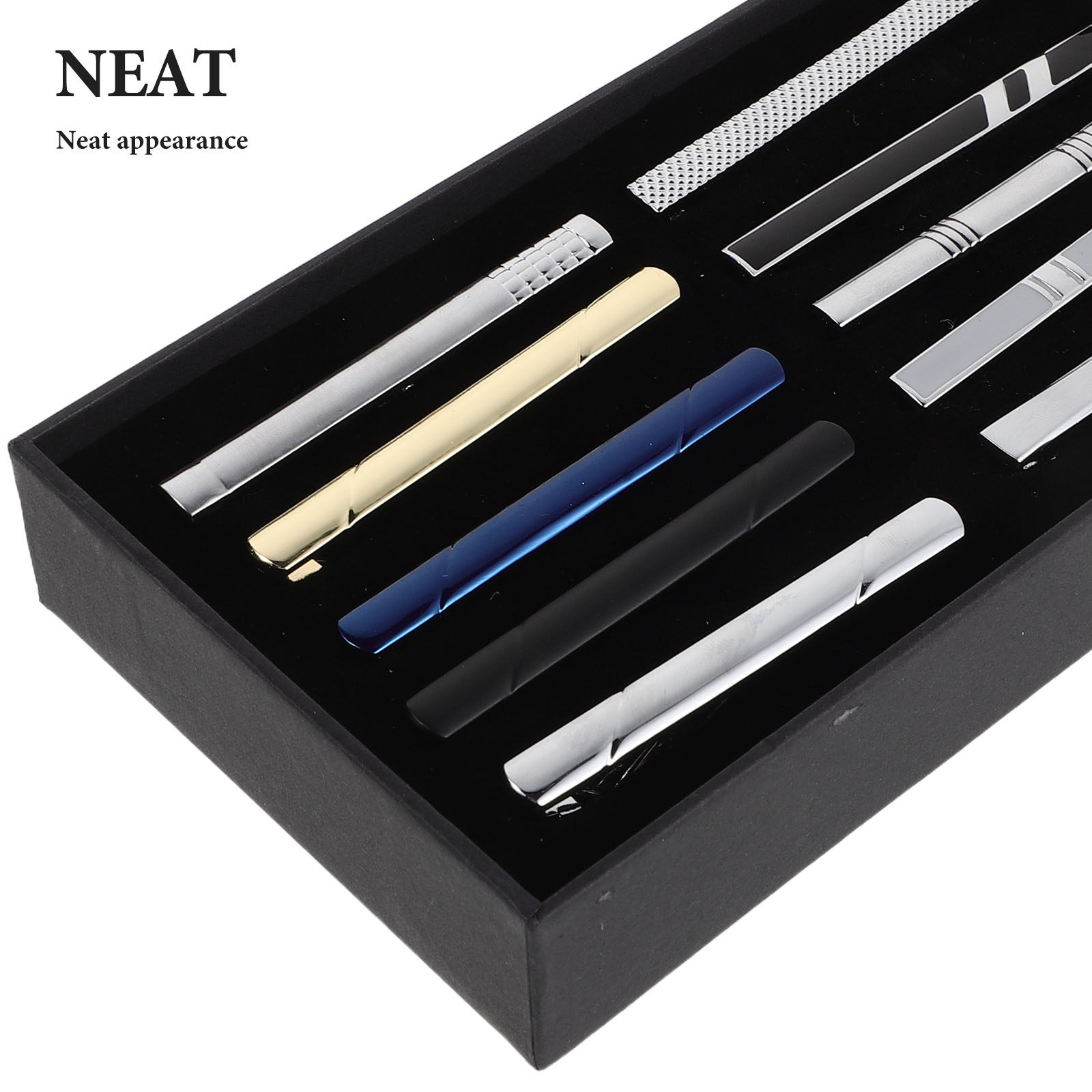 10Pcs Tie Clip Set for Men Ele - Tie Bar Set Gift review and price