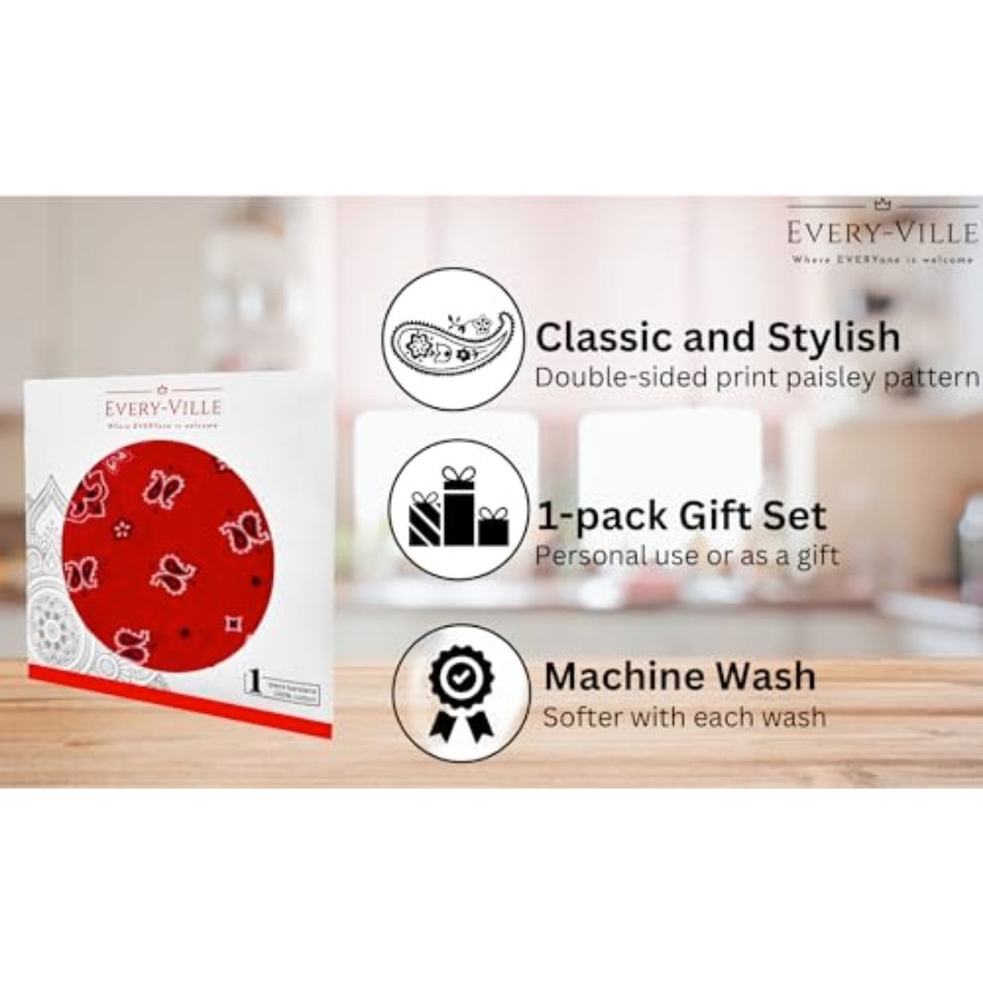 Gift Packaging Bandana for Men - Handkerchief Cotton Men review and price