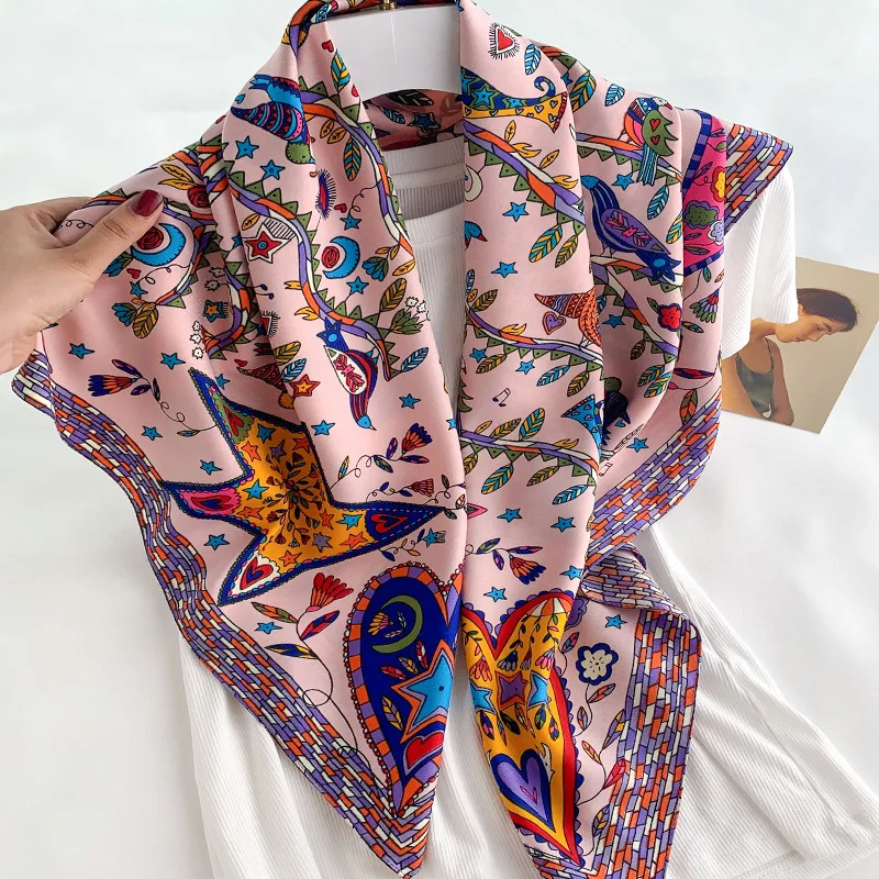 2024 90*90cm Square Scarf Twil - Bandana Cotton review and price