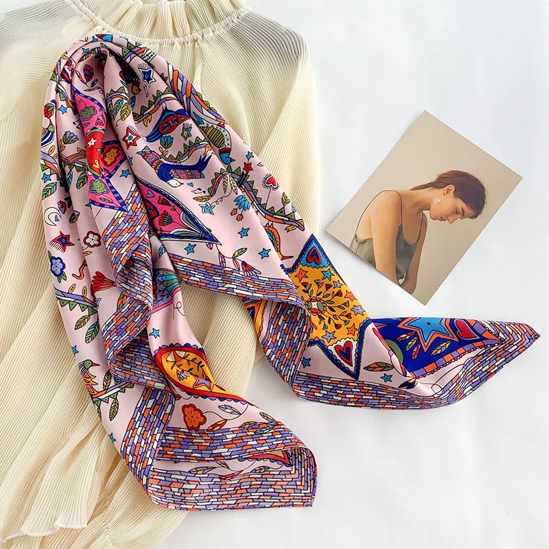 2024 90*90cm Square Scarf Twil - Bandana Cotton review and price