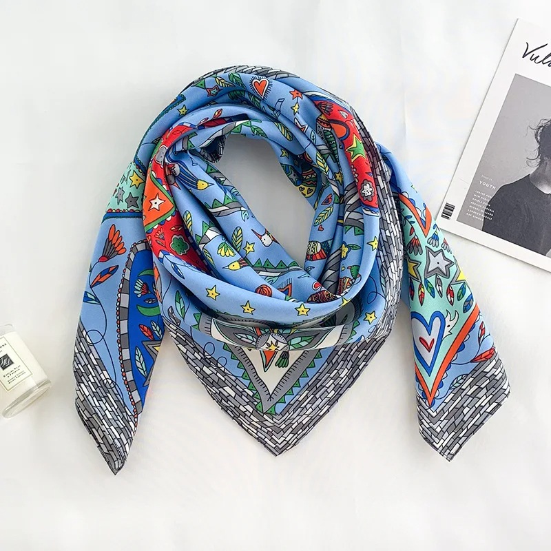2024 90*90cm Square Scarf Twil - Bandana Cotton review and price