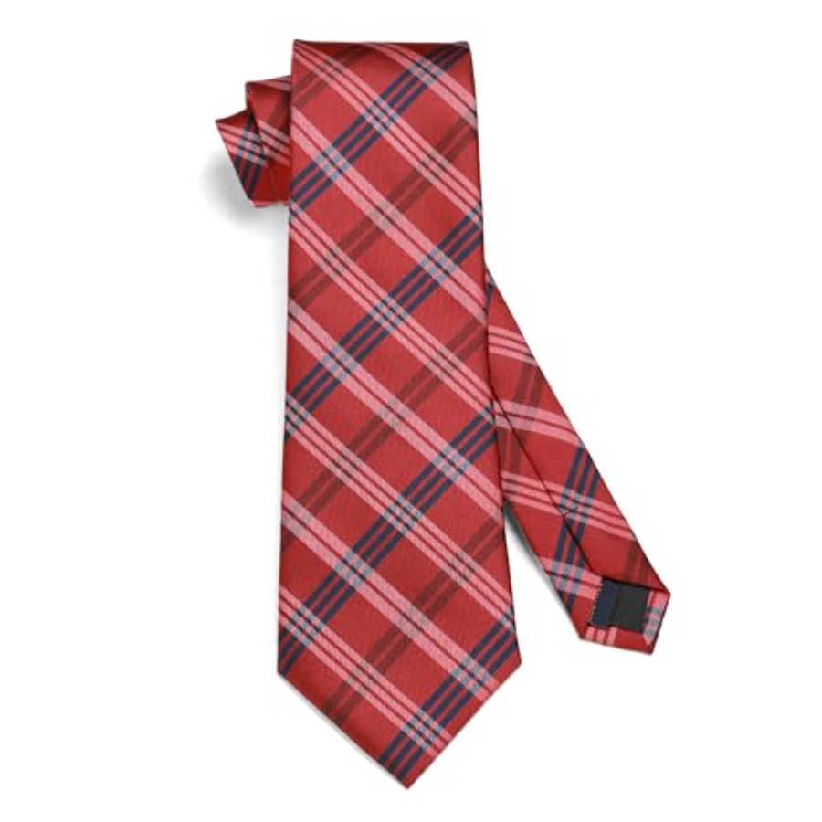 Mens Ties Set Stripe Plaid Tie - Pocket Square Set review and price