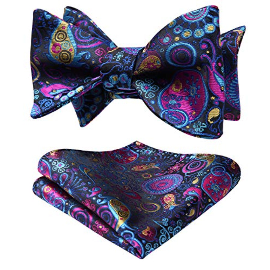 Bow Ties for Men Floral Bowtie - Pocket Square Set review and price