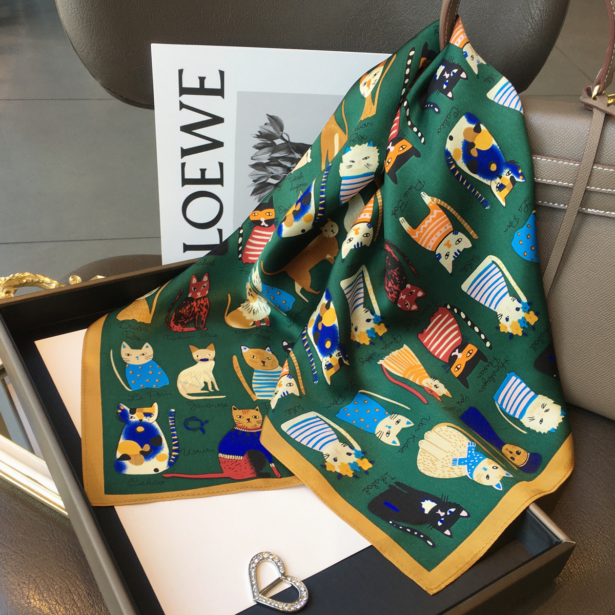 Luxury Brand 2023 Silk Square  - Silk Tie Striped review and price