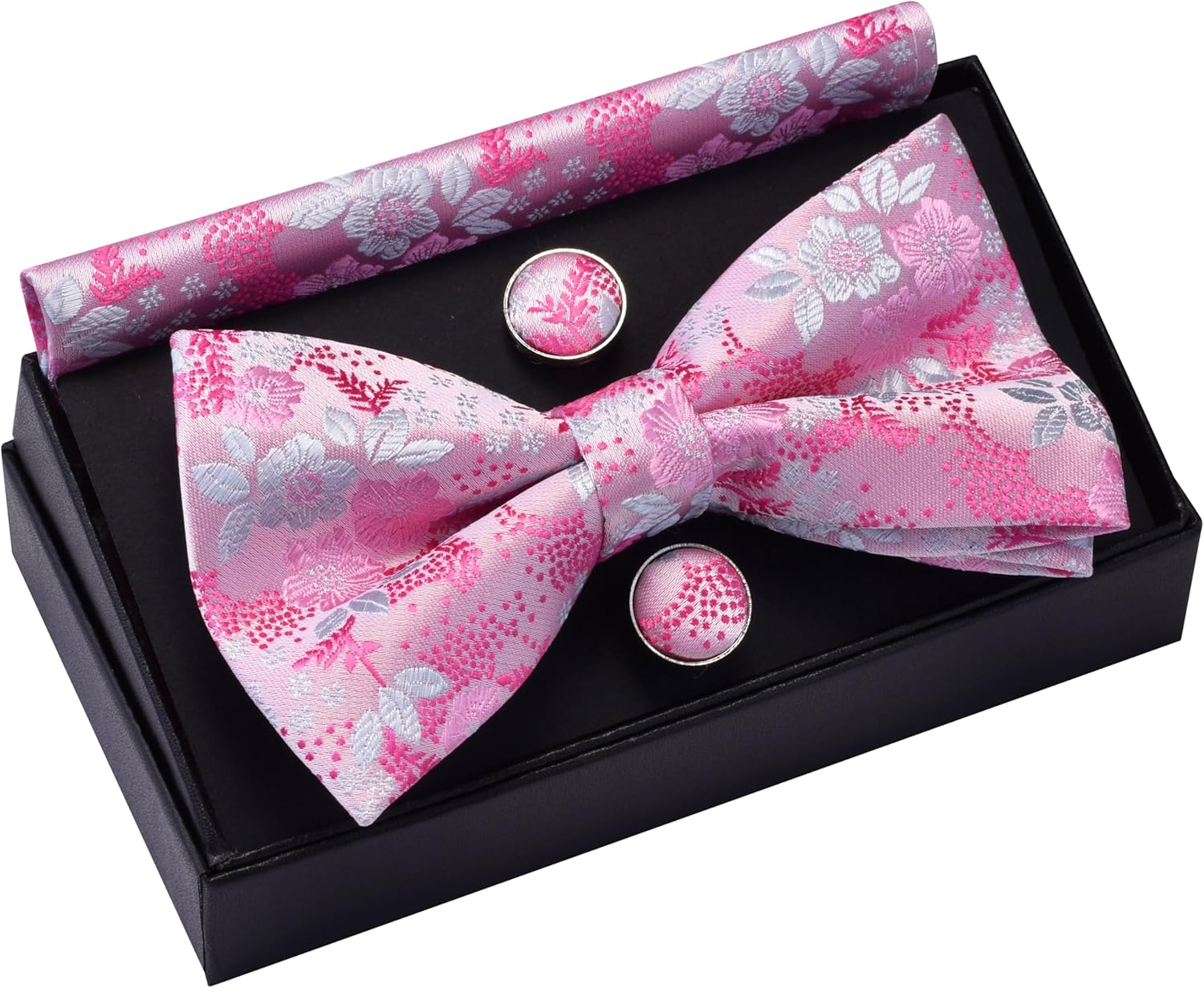 Floral Bow Tie & Handkerchief  - Pocket Square Set review and price