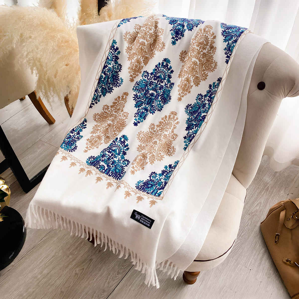 Women Fashion Winter Warm Cash - Woven Scarf Blanket review and price