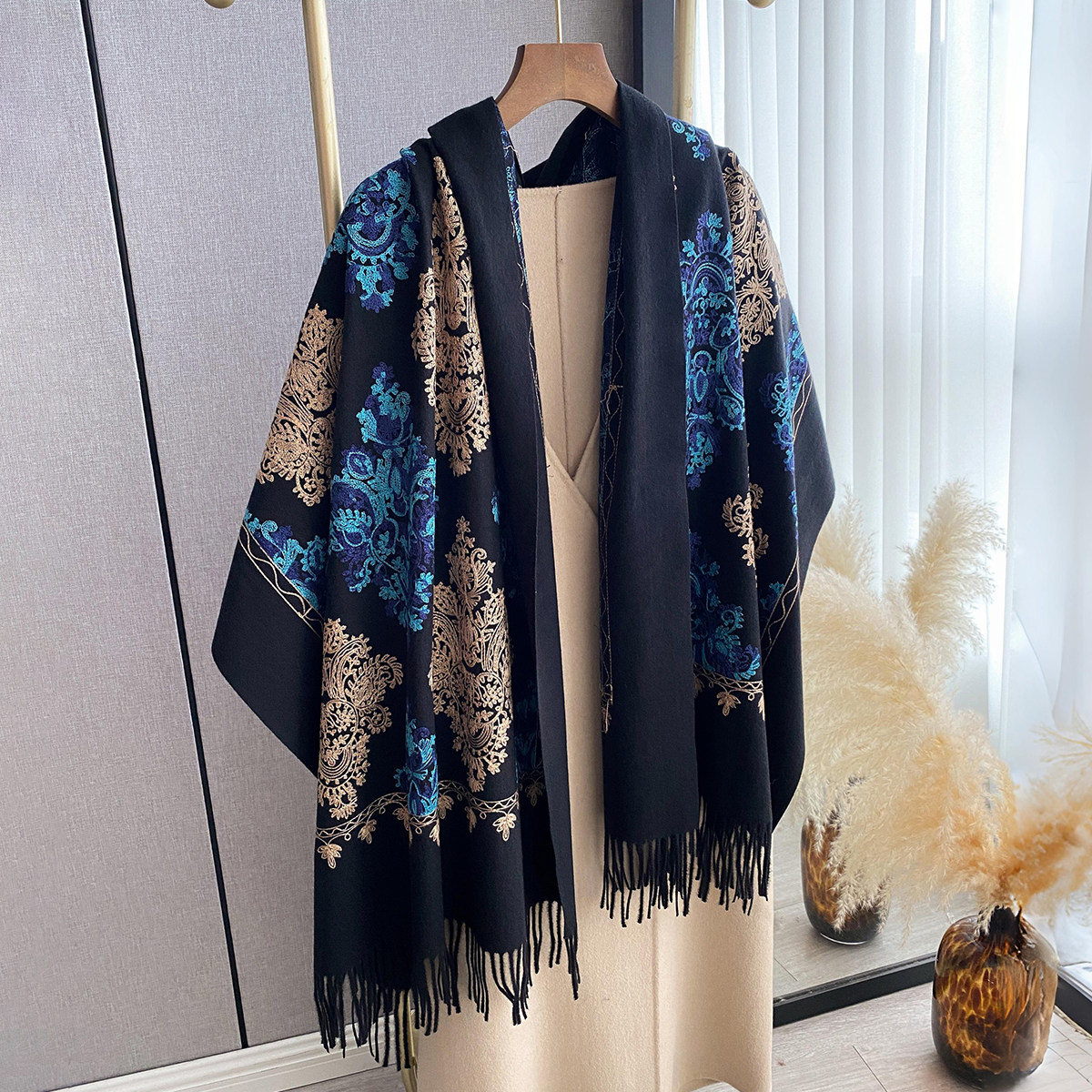 Women Fashion Winter Warm Cash - Woven Scarf Blanket review and price