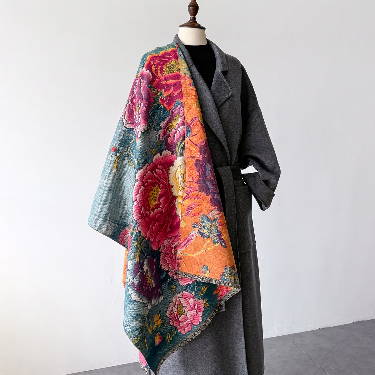Warm Cashmere Scarf Women Shaw - Woven Scarf Blanket review and price