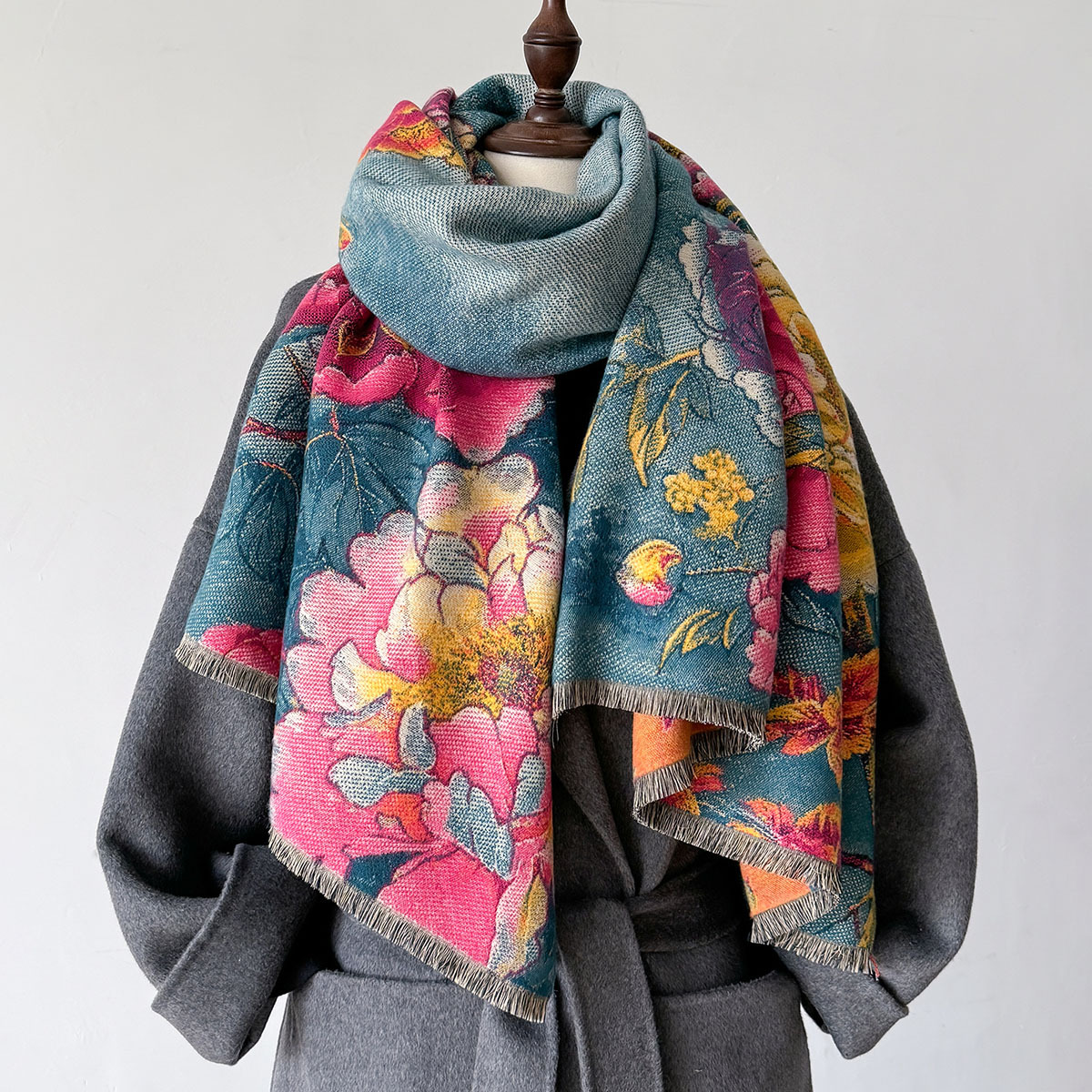 Warm Cashmere Scarf Women Shaw - Woven Scarf Blanket review and price