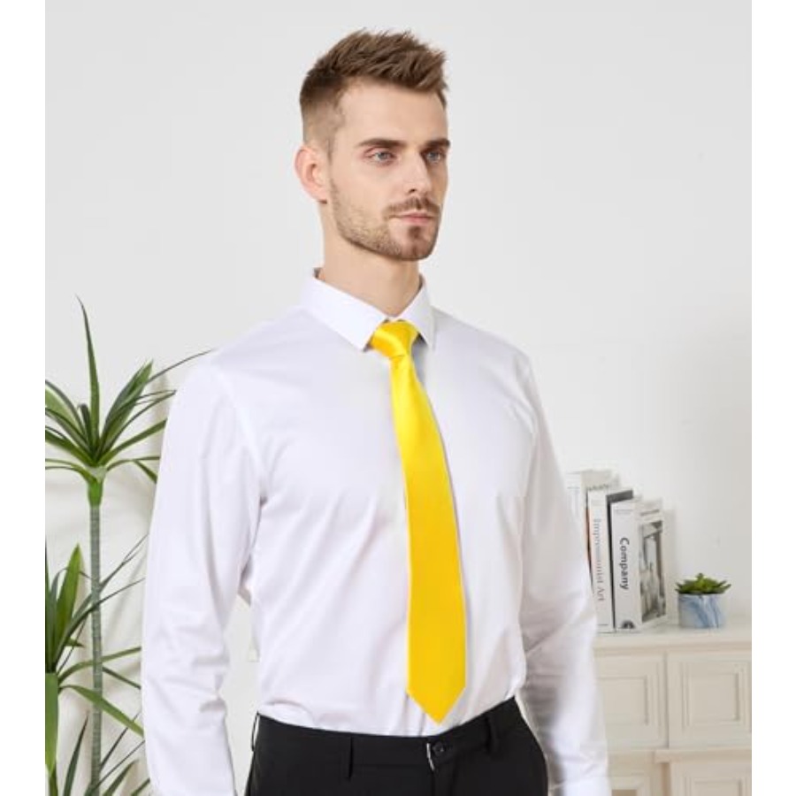 Men's Tie Set Solid Pure Color - Pocket Square Set review and price