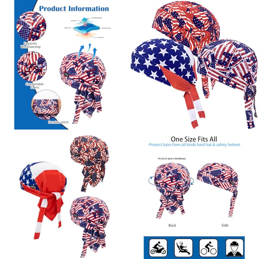 Cooling Do Rags Sweat Wicking  - Bandana Doo Rag review and price