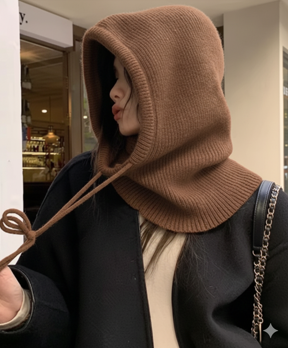 Knitted Hooded Infinity Scarf  - Infinity Scarf Knit review and price
