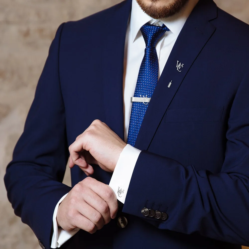 Personalized Cufflinks/Lapel P - Tie Bar Set Gift review and price