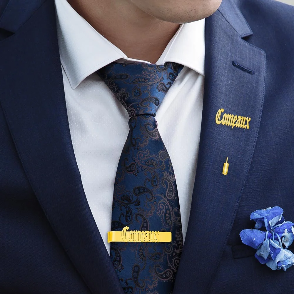 Personalized Cufflinks/Lapel P - Tie Bar Set Gift review and price