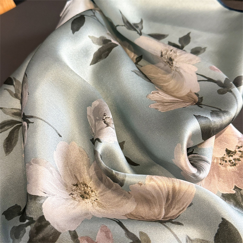 100% Silk Scarf Bandana Women  - Scarf Silk Square review and price