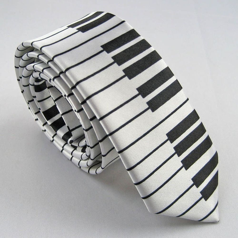 Skinny Piano Black & White Men - Skinny Tie Men review and price