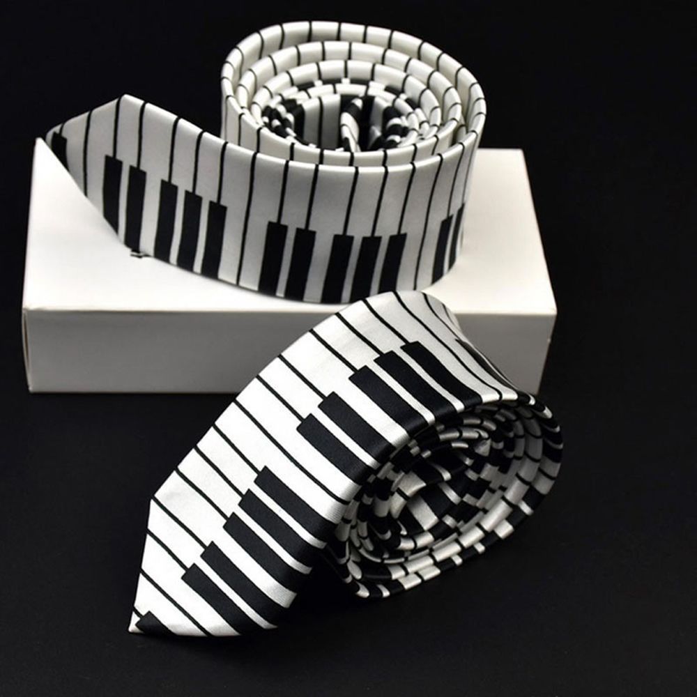 Skinny Piano Black & White Men - Skinny Tie Men review and price