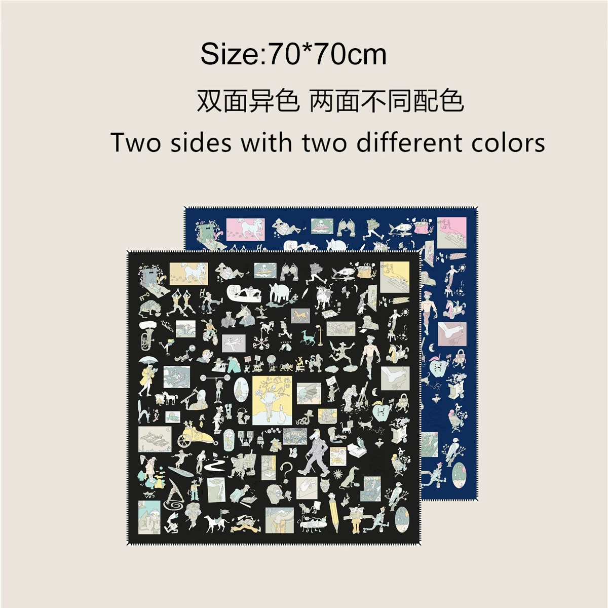 70cm Square Twill Silk Rolled  - Silk Neck Scarf review and price