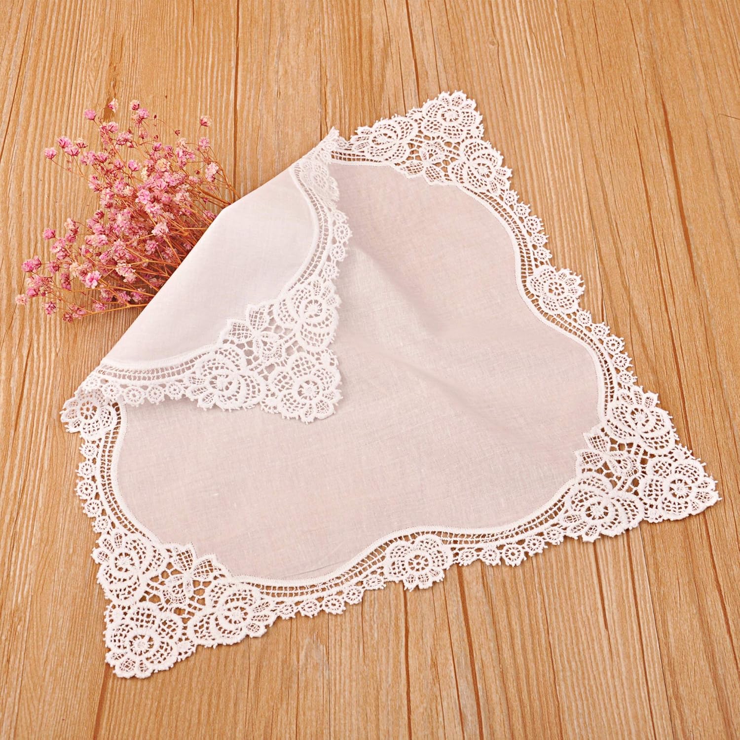 White Wedding Handkerchief Pur - Handkerchief Cotton Men review and price