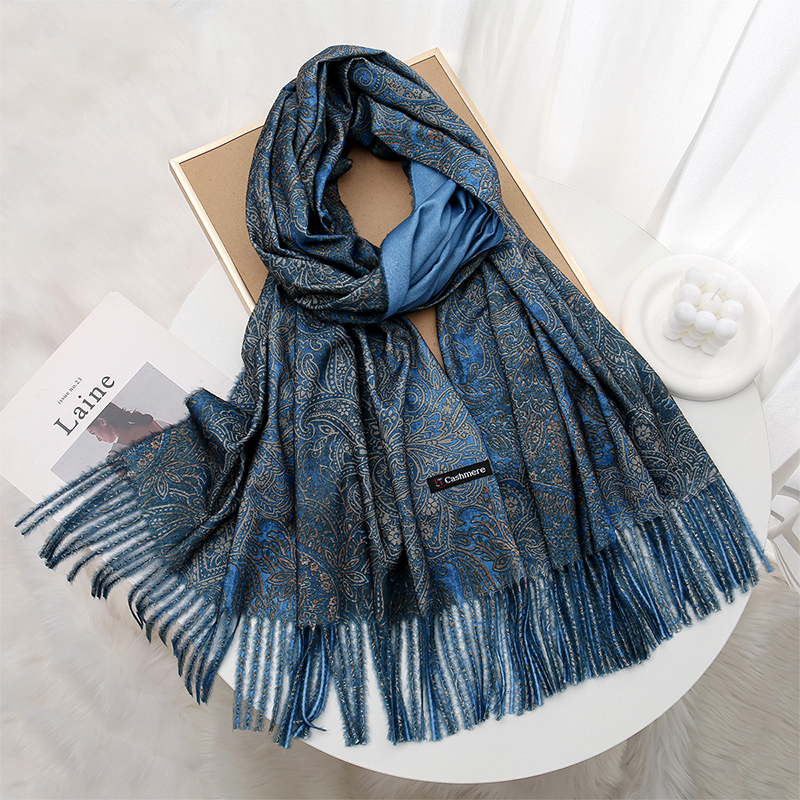 Luxury Paisley Pashmina Shawl  - Woven Scarf Blanket review and price