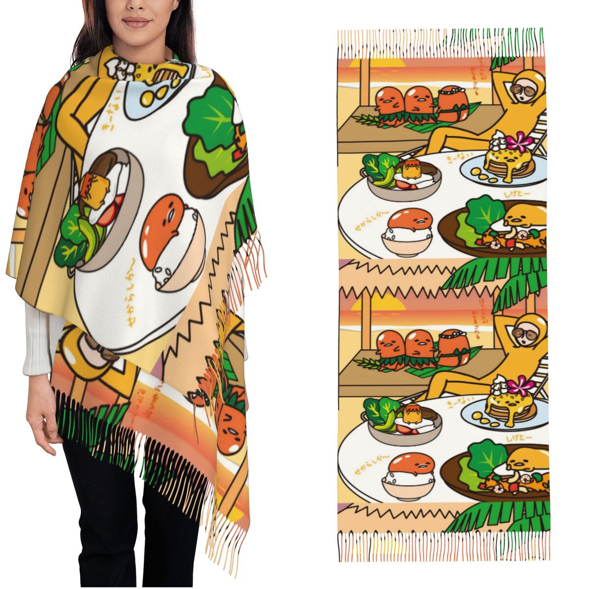 Women's Scarf with Tassel Gude - Pashmina Wrap Large review and price