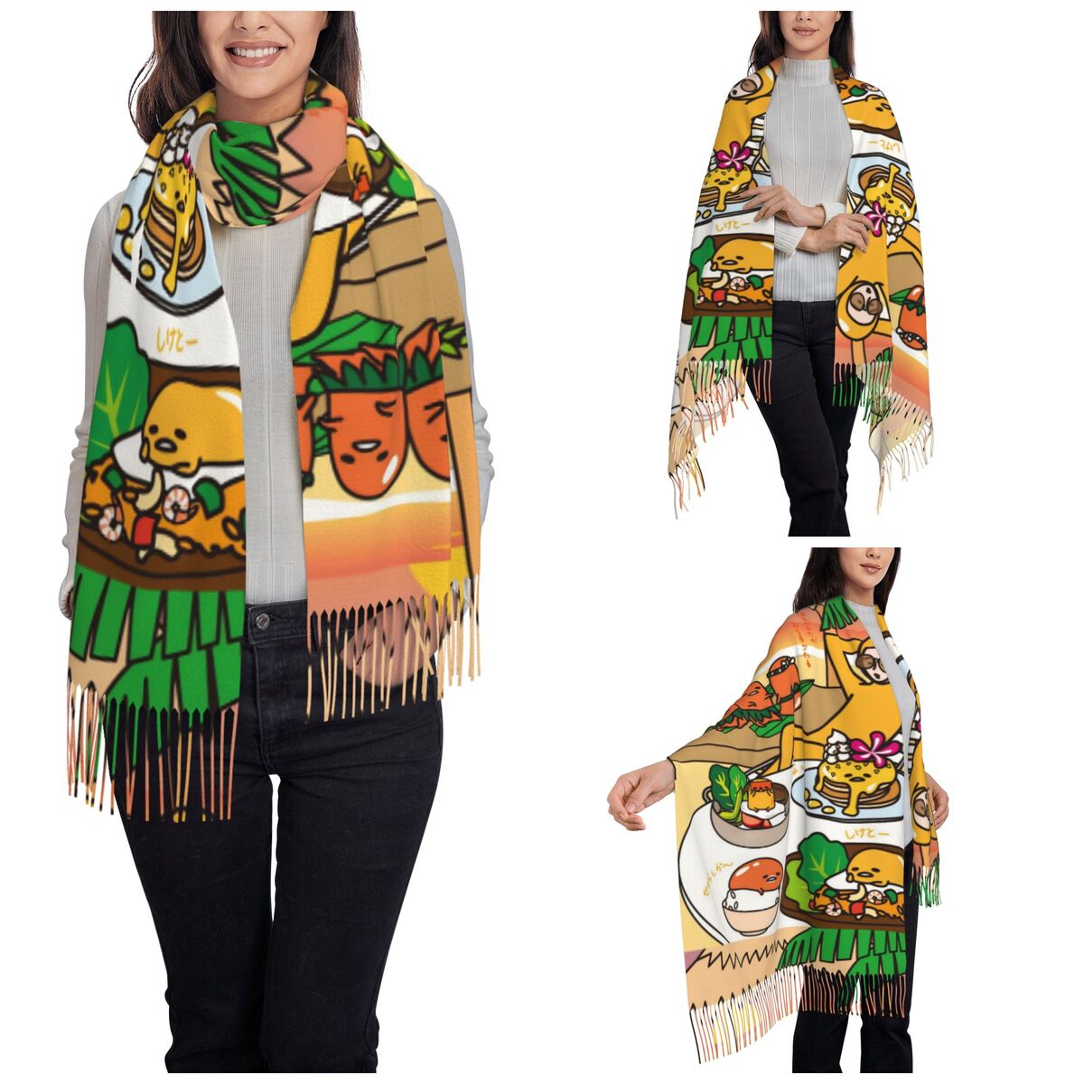 Women's Scarf with Tassel Gude - Pashmina Wrap Large review and price