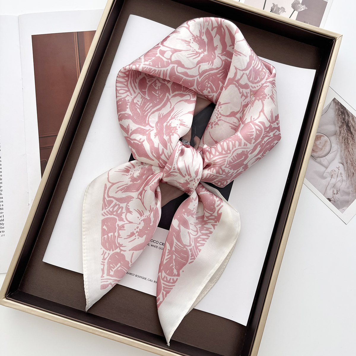 Luxury Floral Print Shawl Squa - Face Scarf Mask review and price