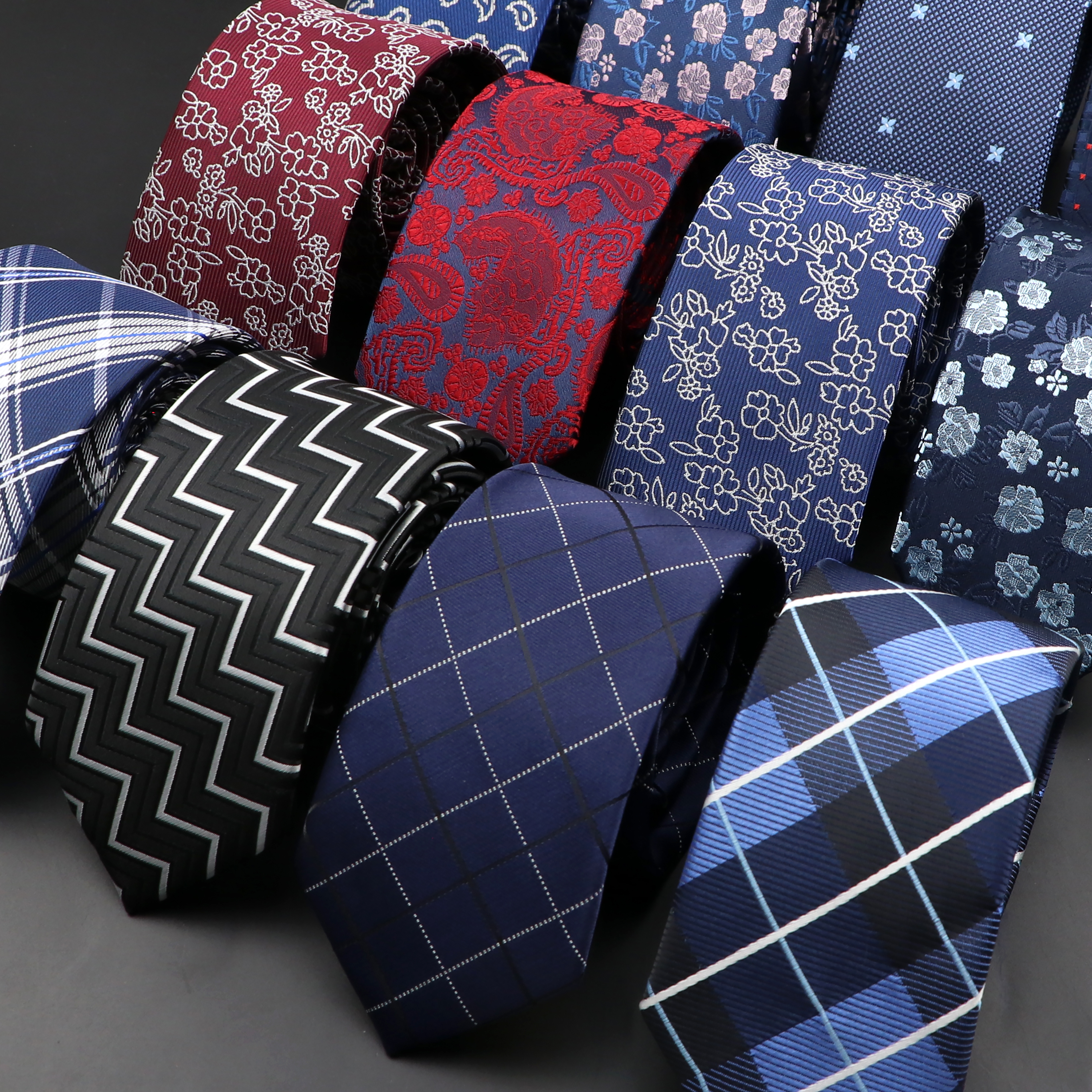 New Men Ties Solid Color Strip - Skinny Tie Men review and price