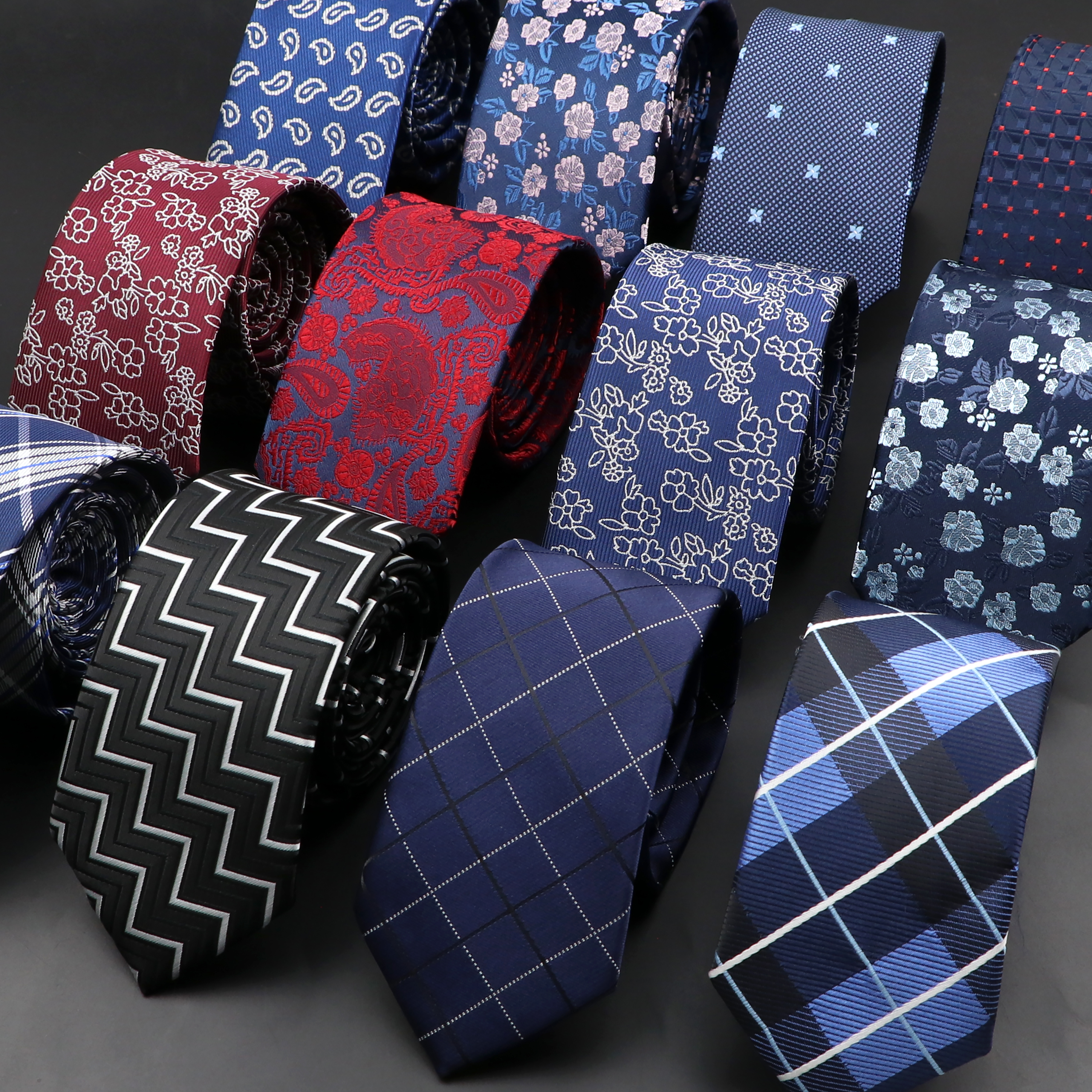 New Men Ties Solid Color Strip - Skinny Tie Men review and price