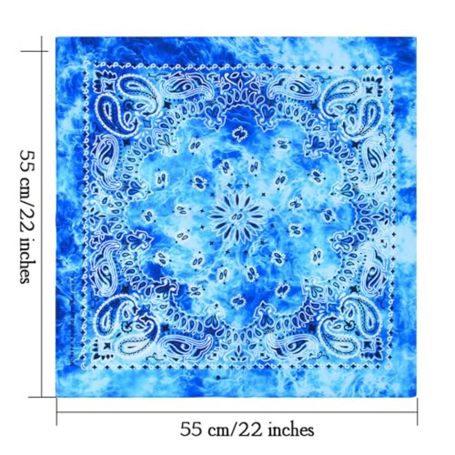 URATOT 6 Pack Tie Dye Bandana  - Handkerchief Cotton Men review and price