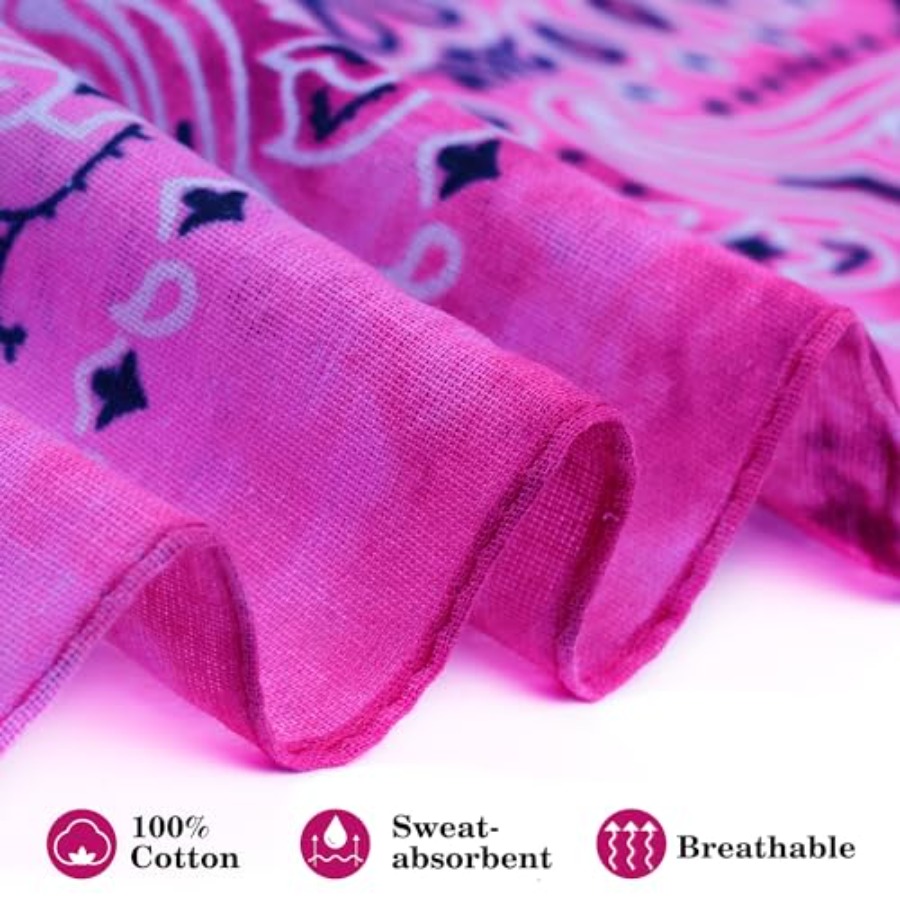 URATOT 6 Pack Tie Dye Bandana  - Handkerchief Cotton Men review and price