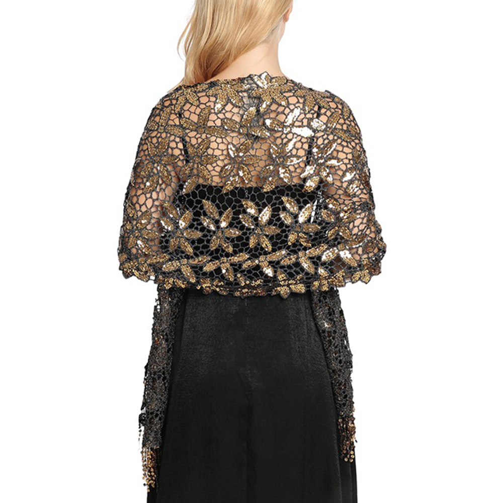 Bridal Wedding Hollow Sequin L - Stole Wedding Shawl review and price