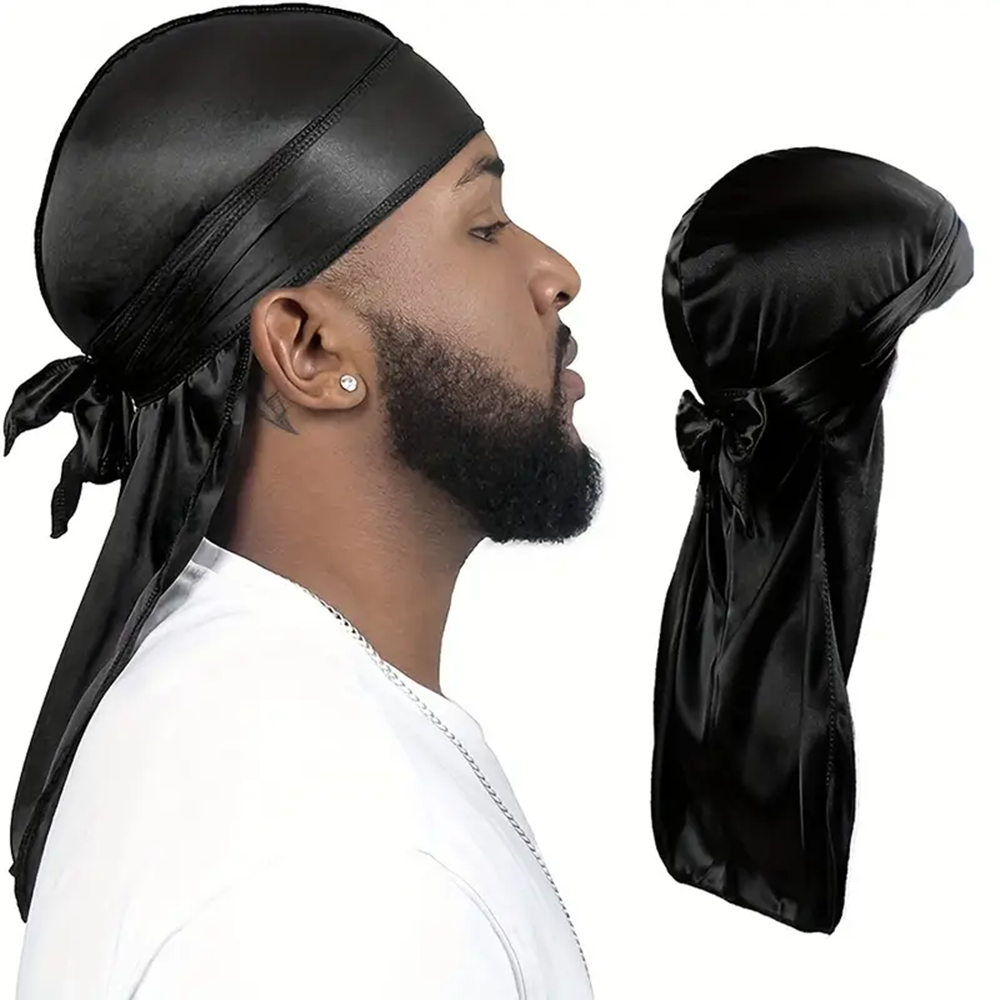 Men's Silk Durag Shower cap Ba - Bandana Doo Rag review and price