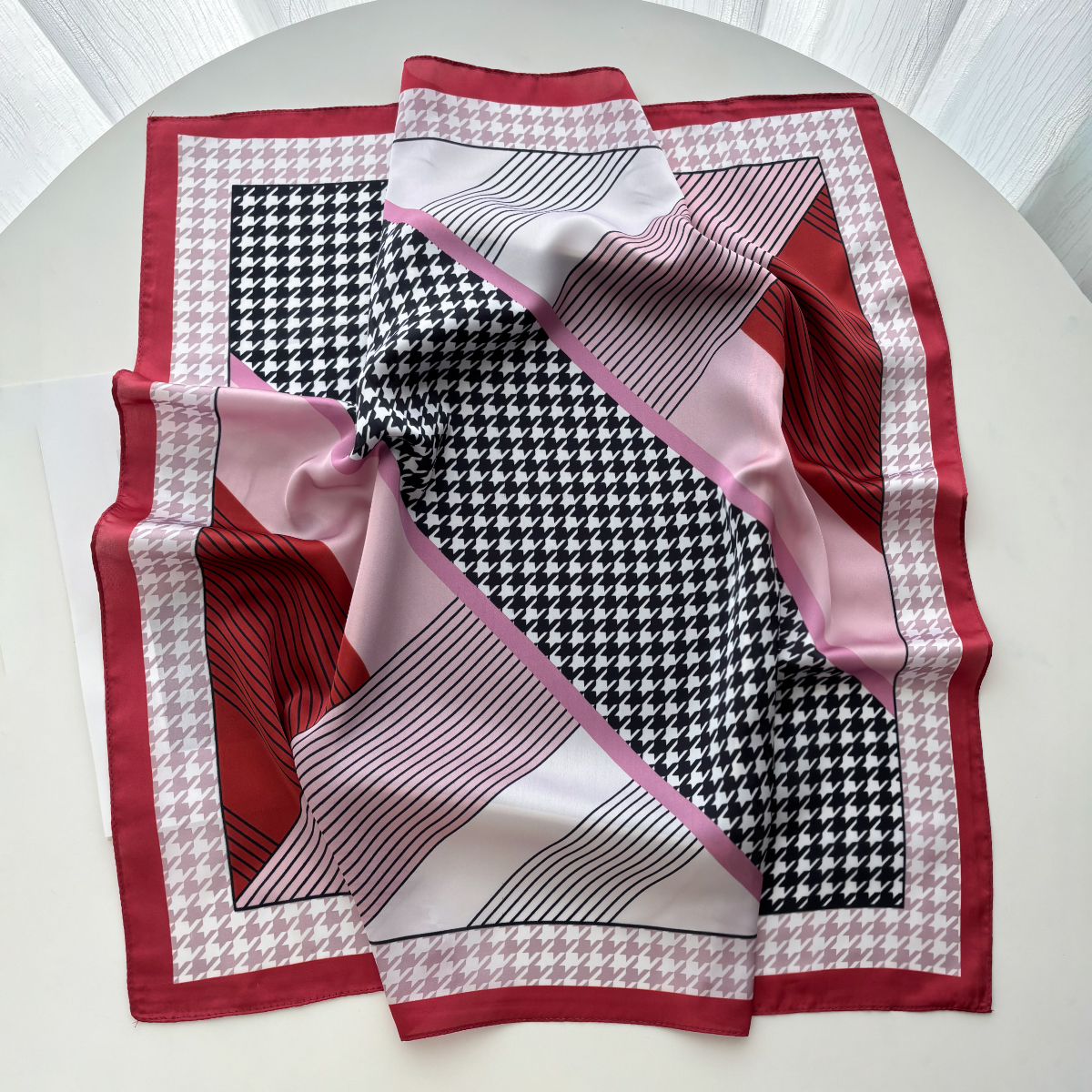 New Printed Square Scarf For W - Face Scarf Mask review and price
