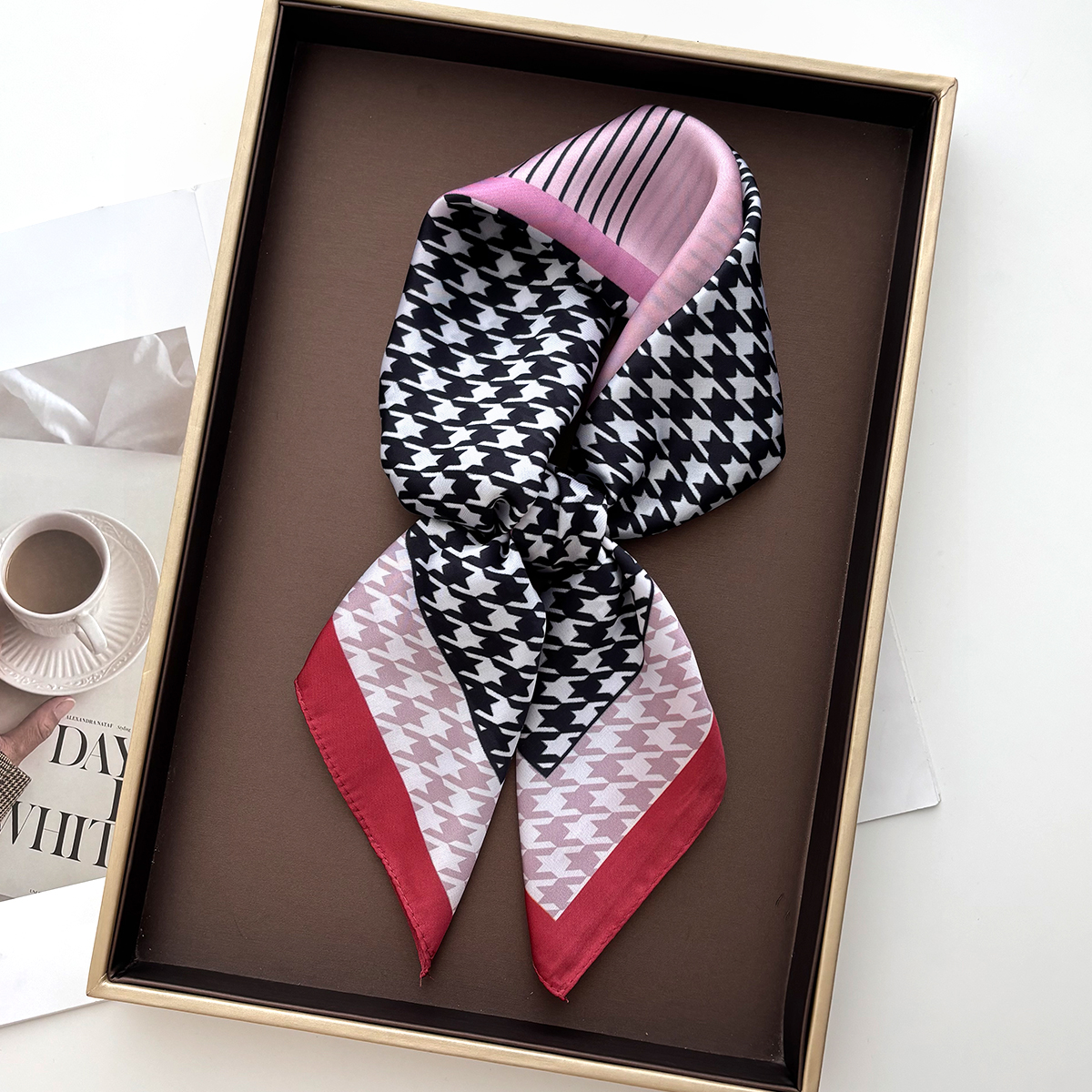 New Printed Square Scarf For W - Face Scarf Mask review and price