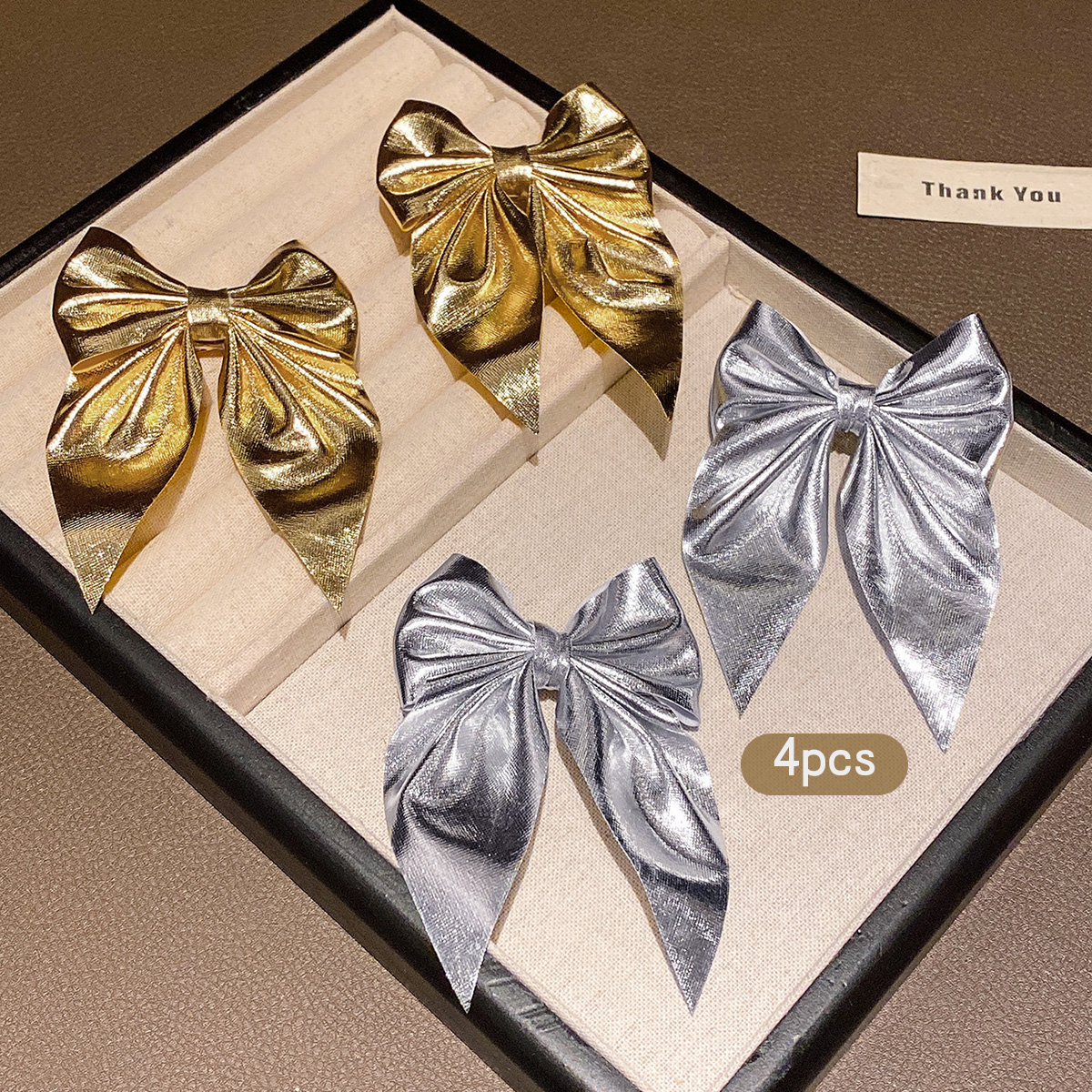 4 fashionable bow hair clips i - Tie Clip Silver review and price