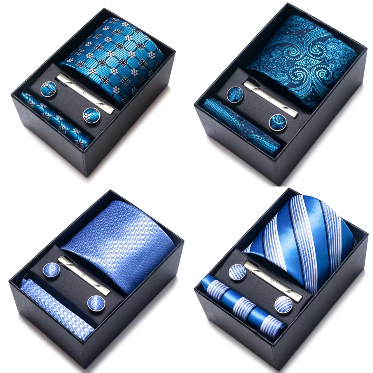 Bright Color Paisley Men's Tie - Pocket Square Set review and price