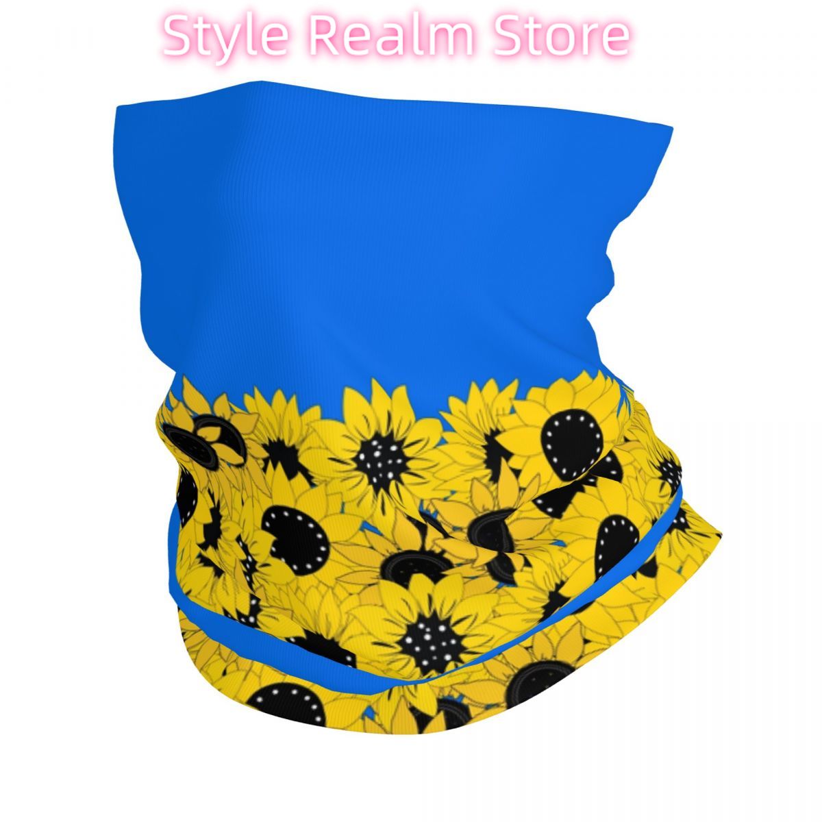 Blue Sunflower Printed Winter  - Neck Warmer Tube review and price