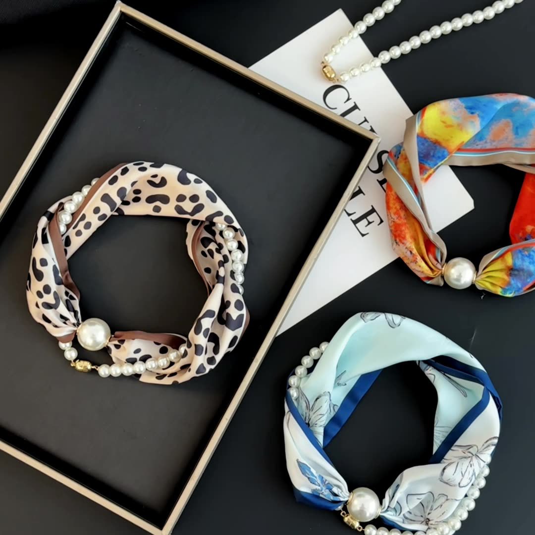 Printed Silk Scarf with Magnet - Face Scarf Mask review and price