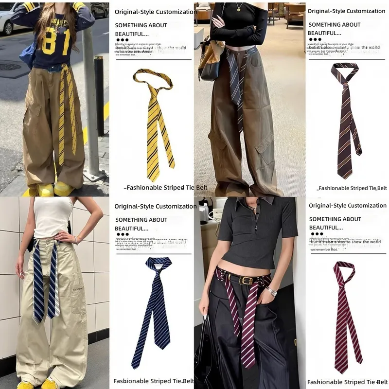 2026 South Korea Dongdaemun St - Silk Tie Striped review and price