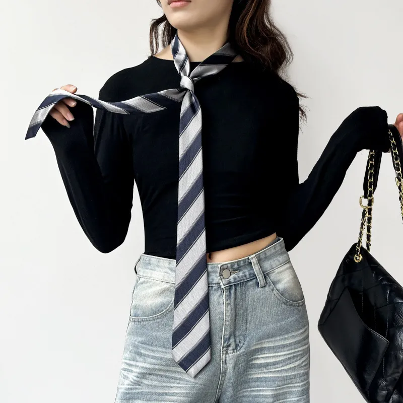 2026 South Korea Dongdaemun St - Silk Tie Striped review and price